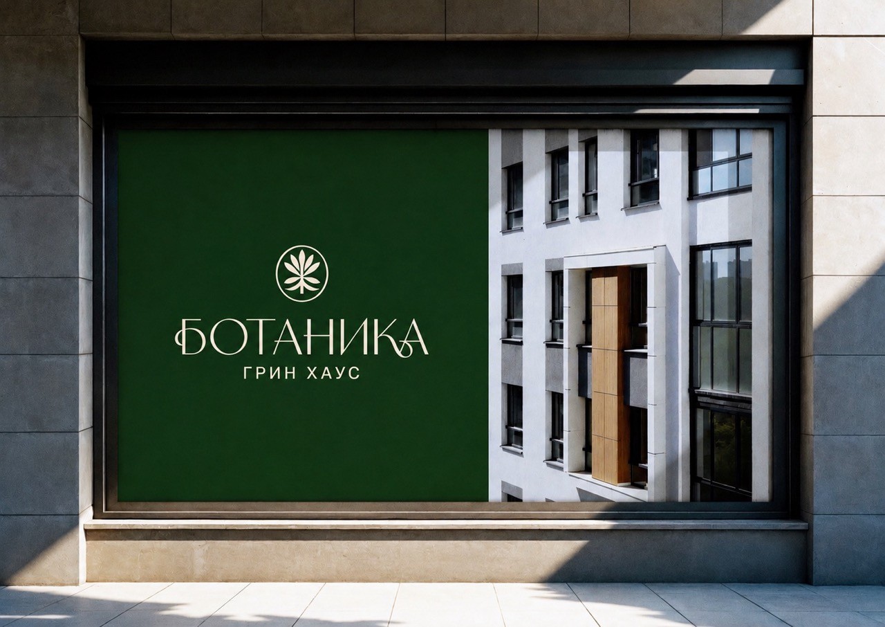 Рекламный баннер ЖК с логотипом Ботаника Грин Хаус